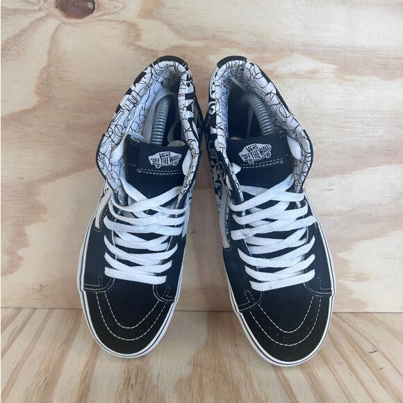 Vans Off The Wall - SK8 Hi Symbols - Sneakers - Black/White - Women's - 8 - Picture 7 of 9